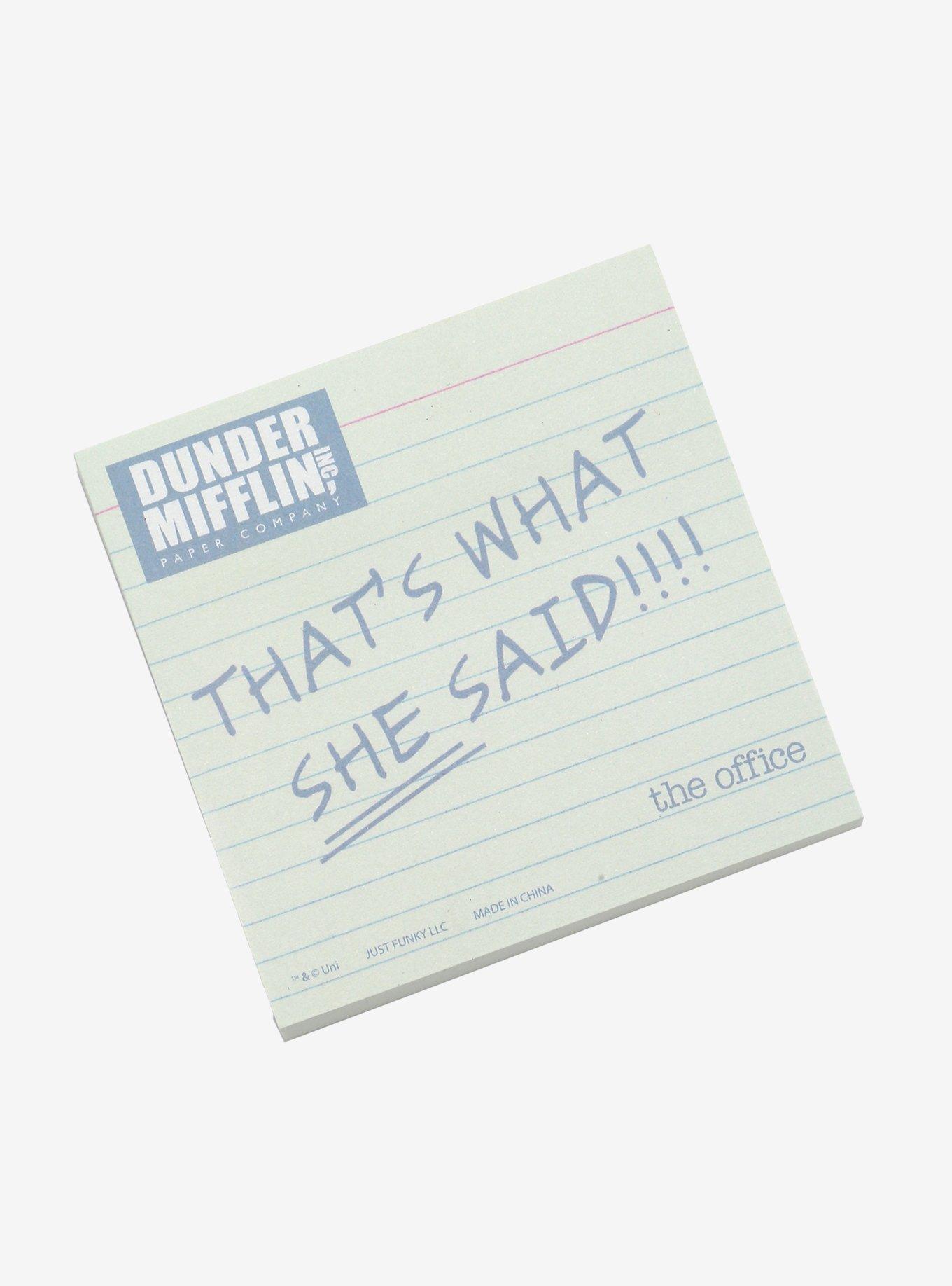 The Office That's What She Said Sticky Notes, , alternate