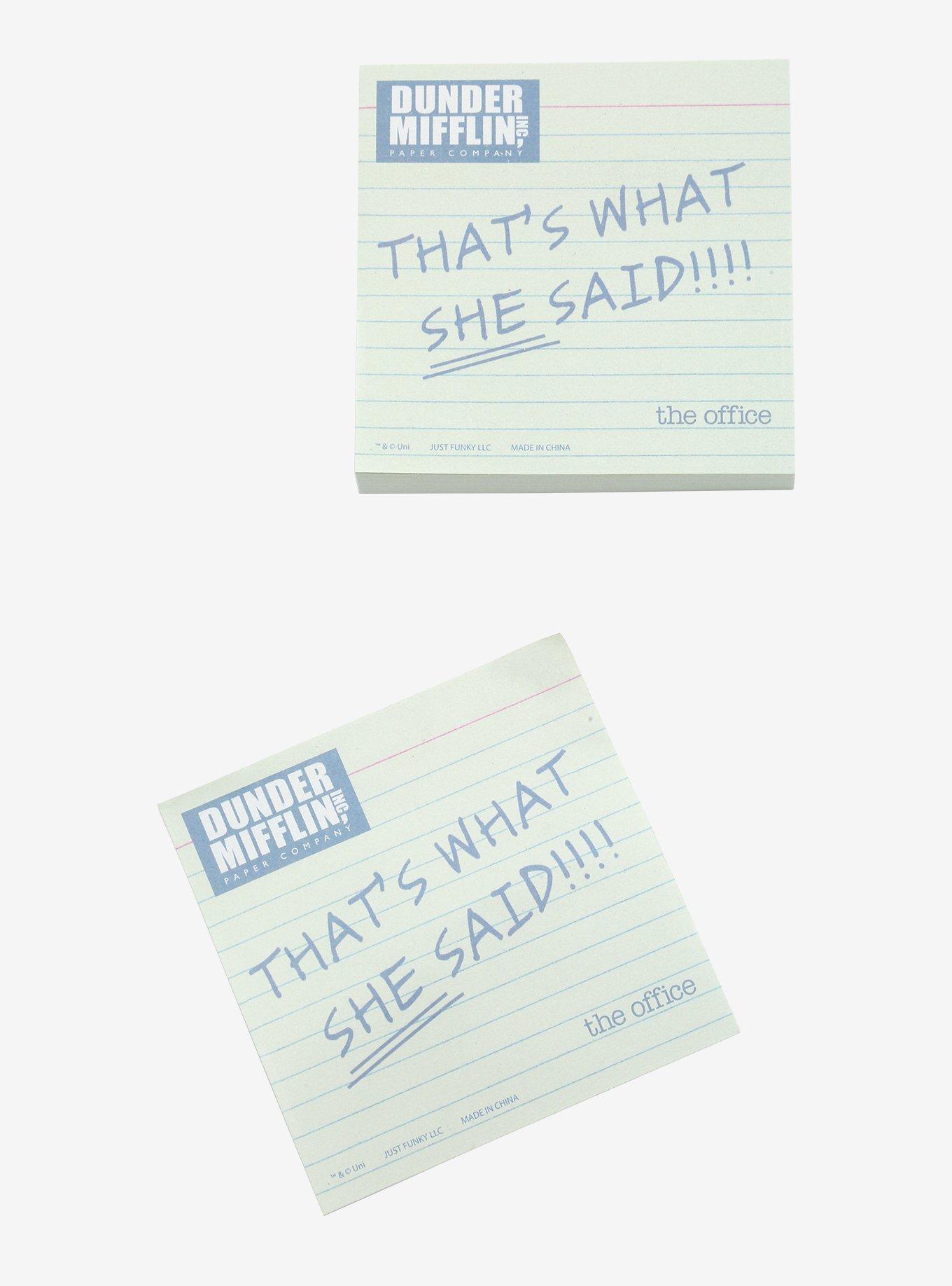 The Office That's What She Said Sticky Notes, , alternate