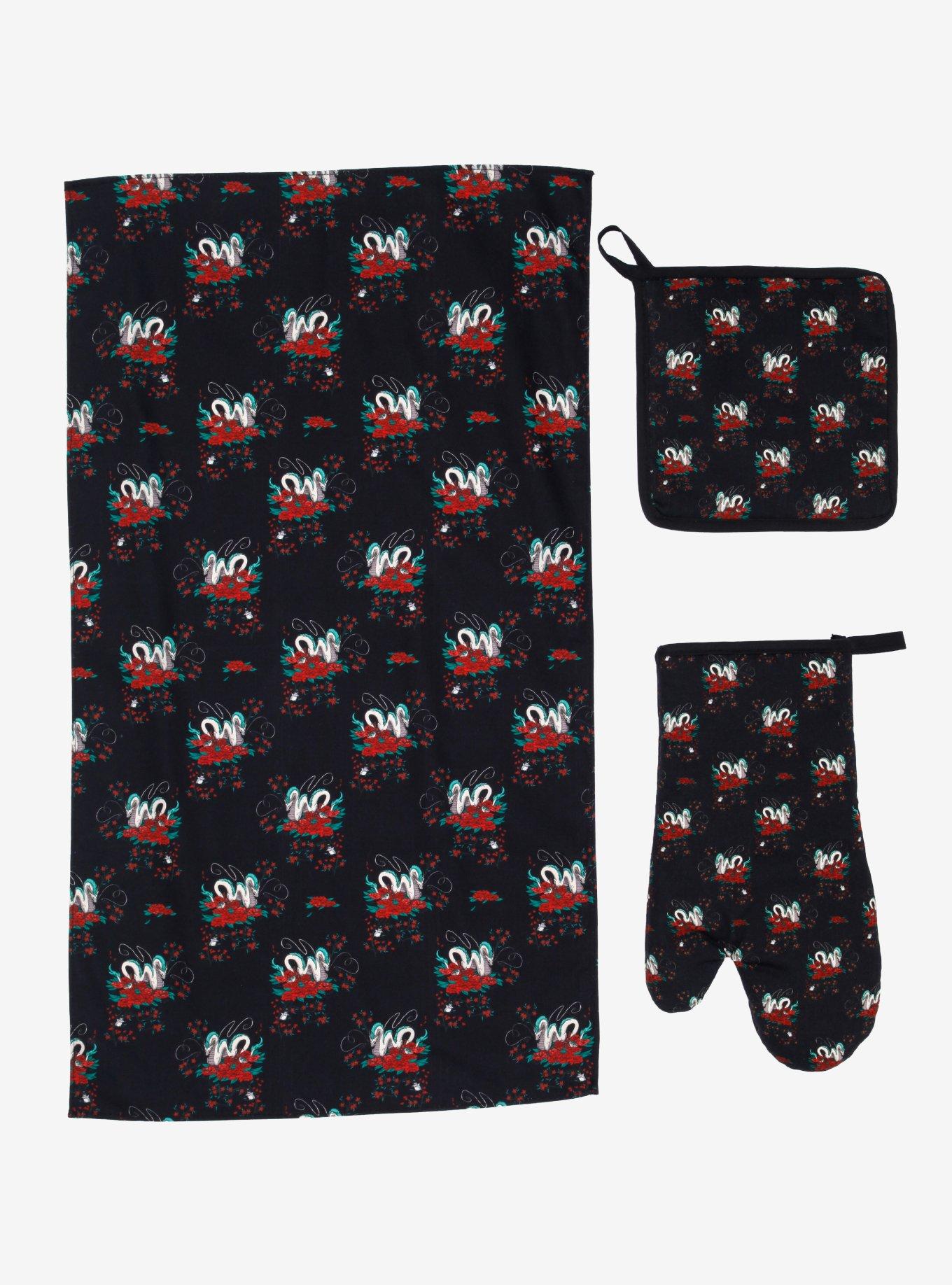Studio Ghibli Spirited Away Haku Floral Kitchen Set, , alternate