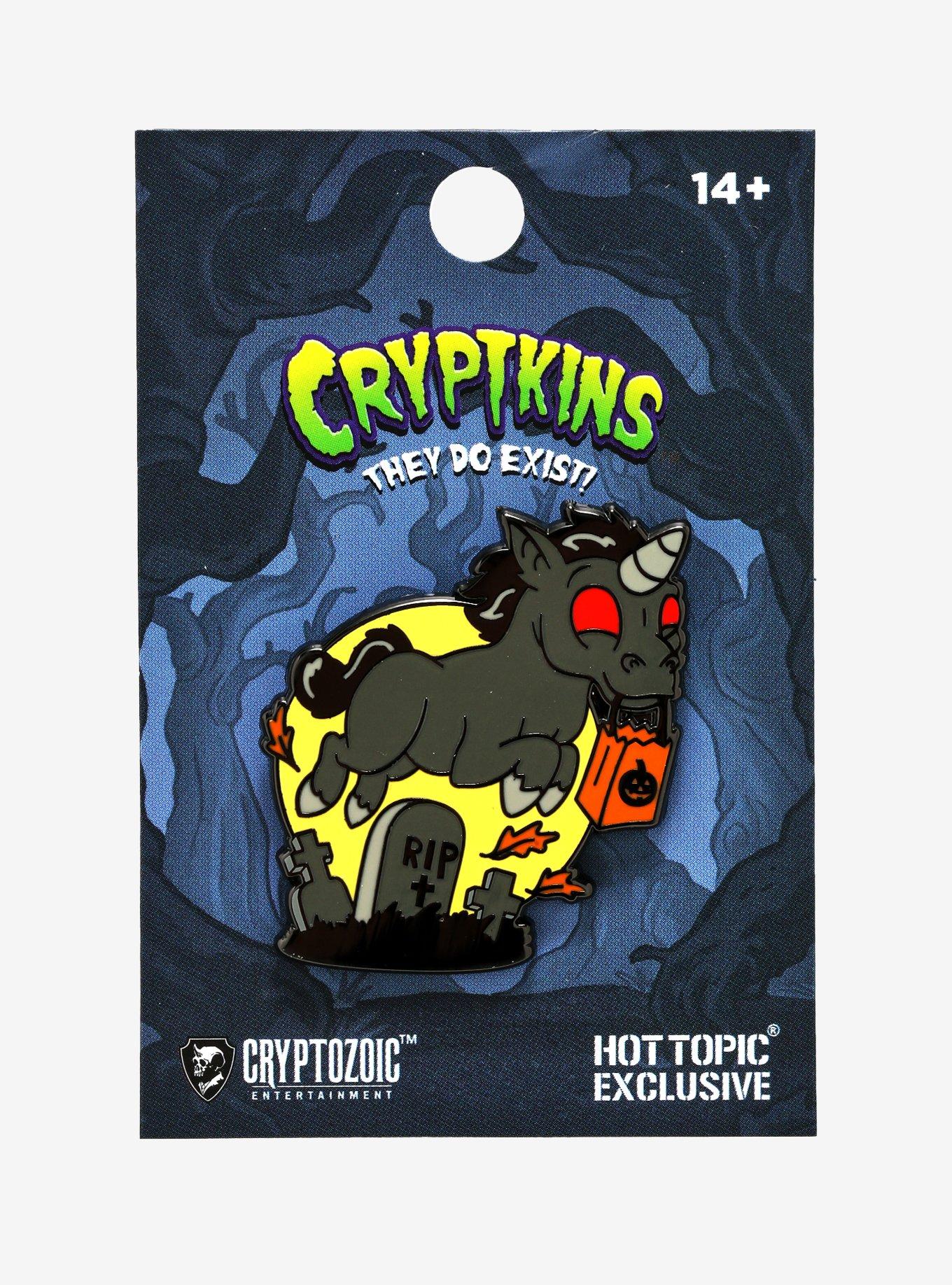 Cryptozoic Cryptkins Unicorn Halloween Enamel Pin Hot Topic Exclusive, , alternate