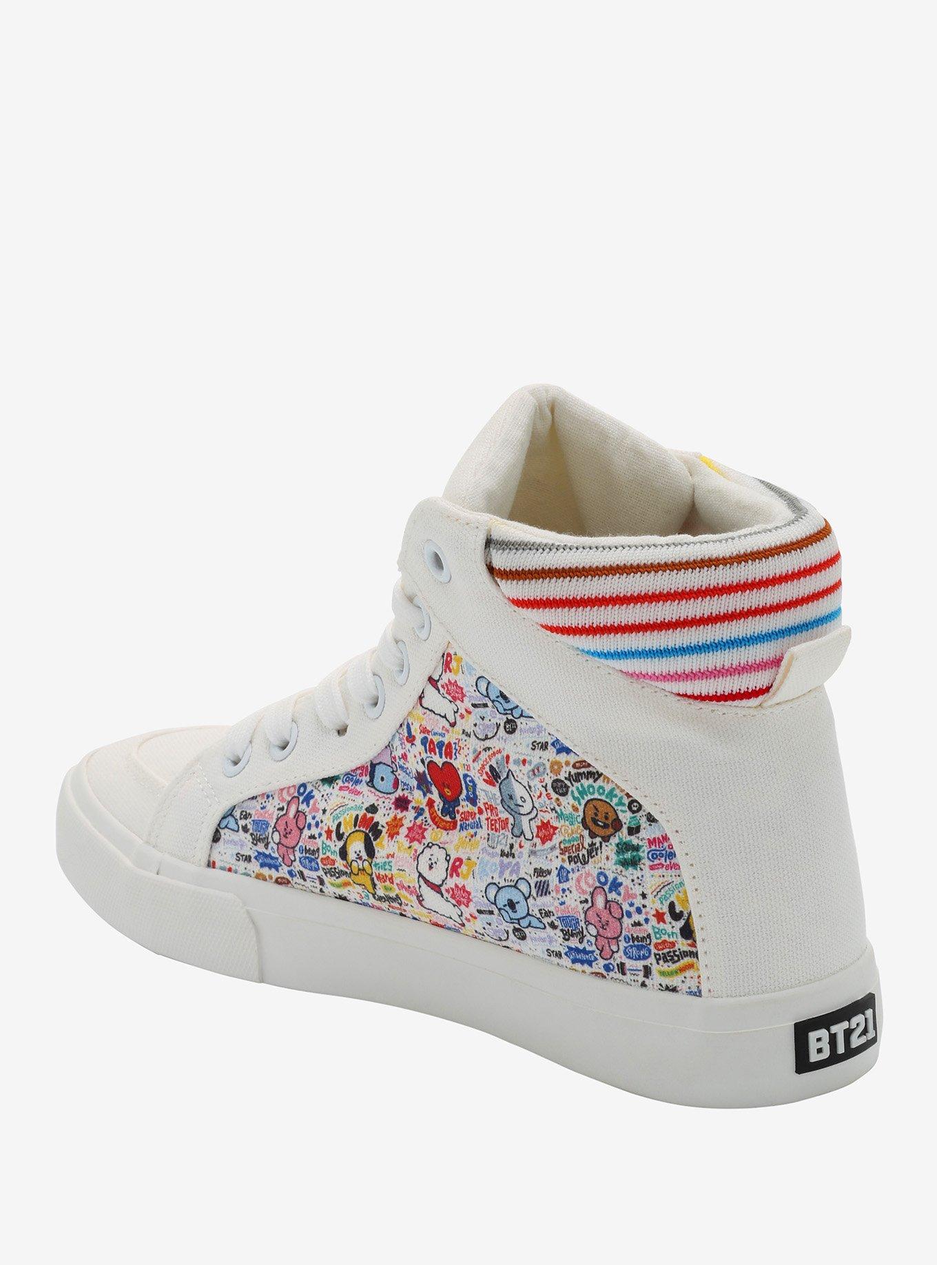 BT21 Character Hi-Top Sneakers, MULTI, alternate