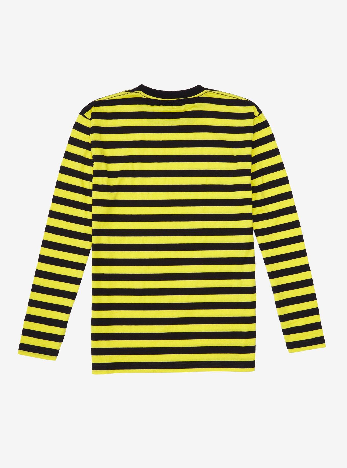 Yellow & Black Stripe Long-Sleeve T-Shirt, STRIPE - YELLOW, alternate