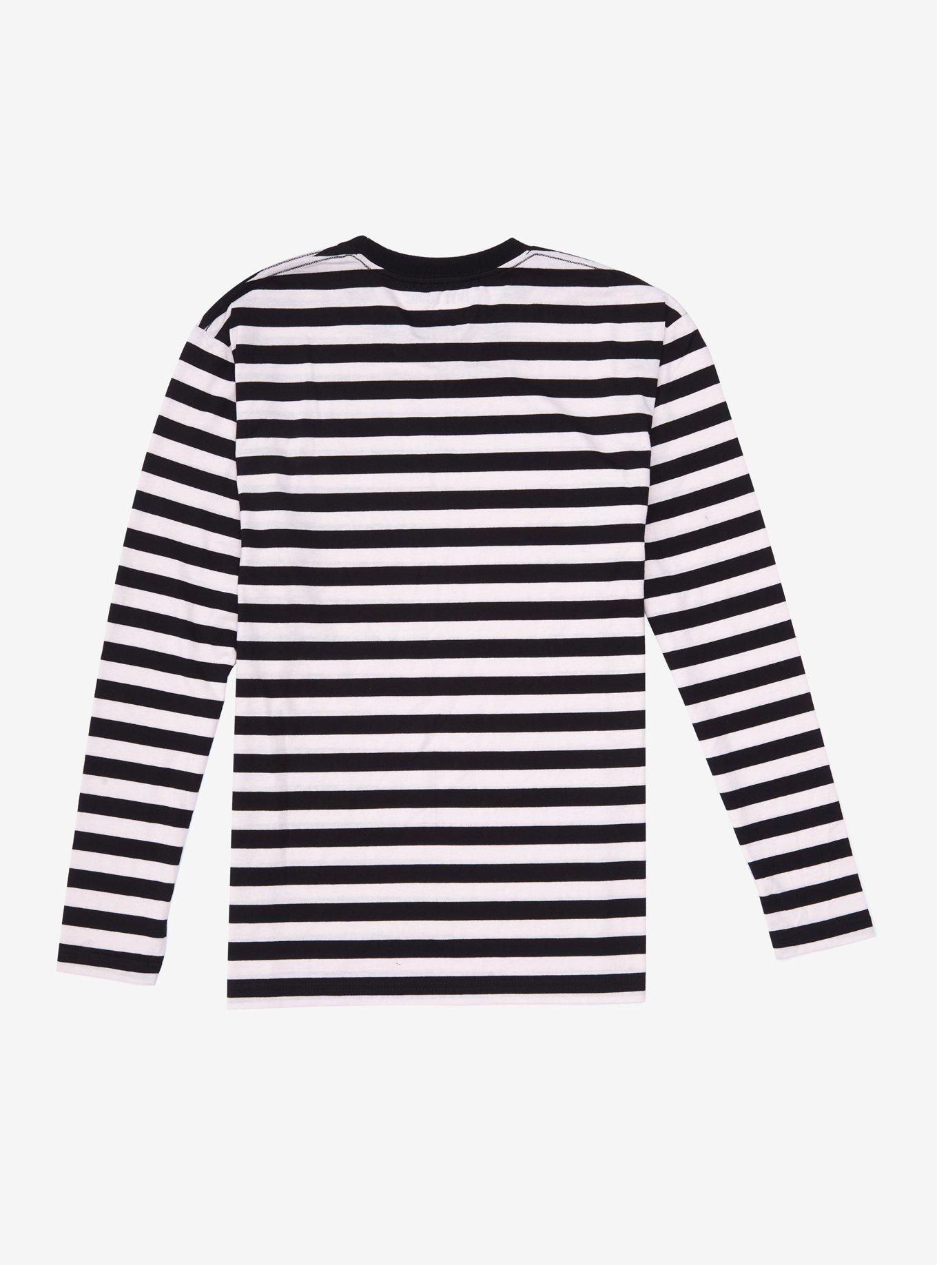 Pastel Pink & Black Stripe Long-Sleeve T-Shirt, STRIPE - MULTI, alternate