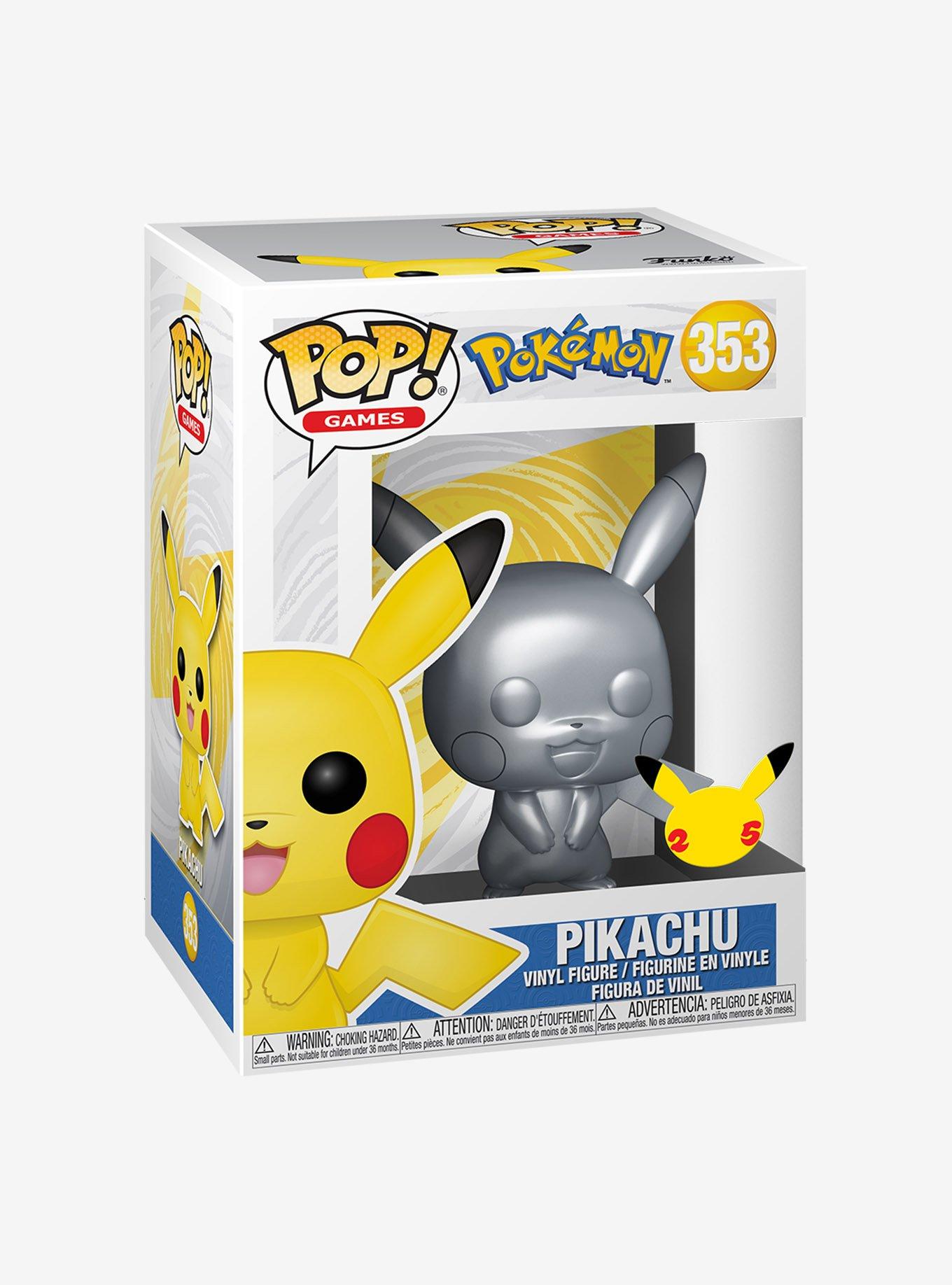 Funko Pop! Games Pok&eacute;mon Pikachu (Silver Metallic) Vinyl Figure, , alternate