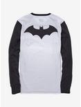 DC Comics Batman Logo Panel Long Sleeve T-Shirt - BoxLunch Exclusive, BLACK, alternate
