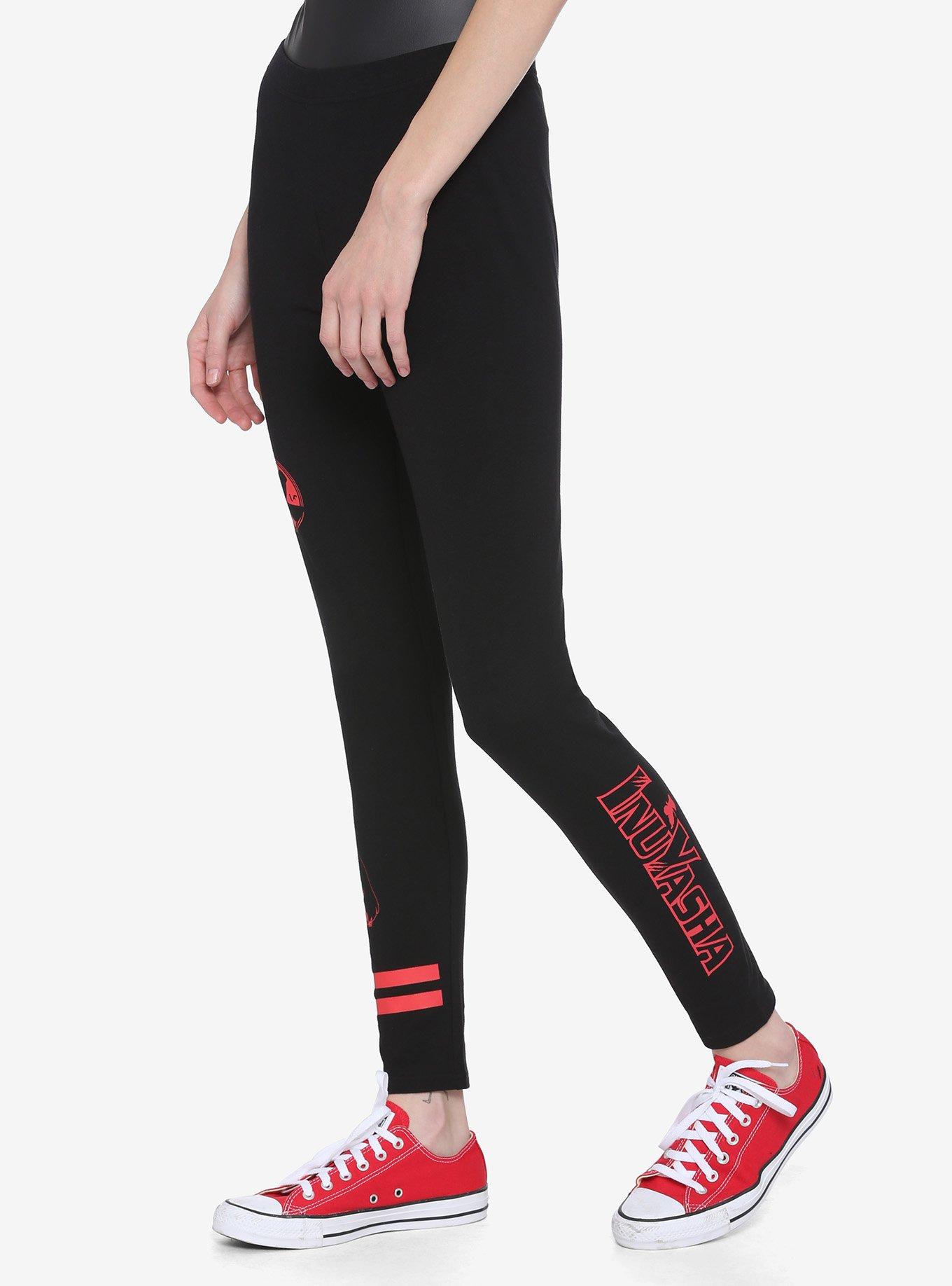 Inuyasha Sit Boy Leggings, BLACK, alternate