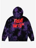 Friday The 13th: The Final Chapter Poster Tie-Dye Girls Hoodie, MULTI, alternate
