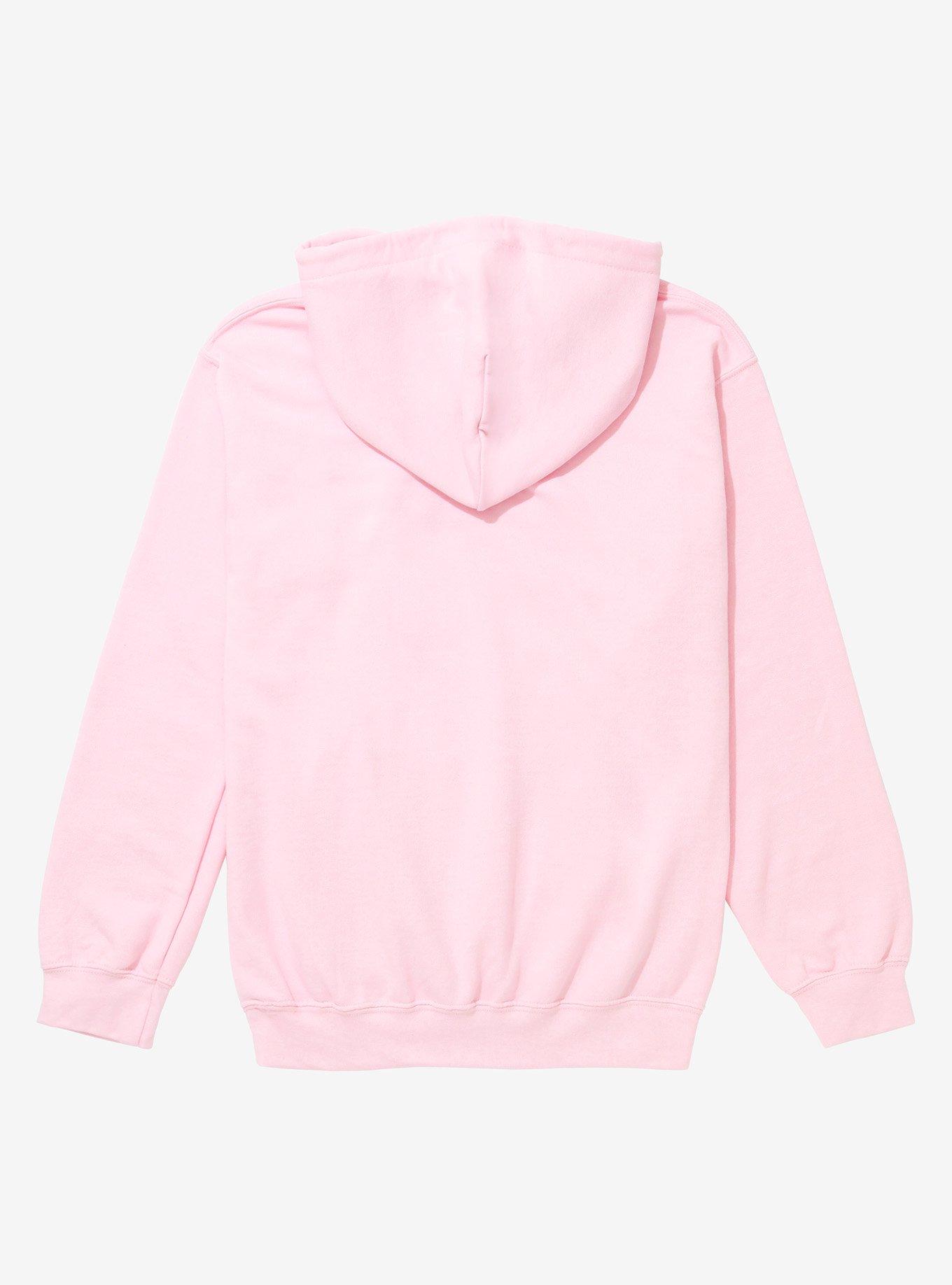Studio Ghibli Kiki's Delivery Service Logo & Kittens Girls Hoodie, PINK, alternate