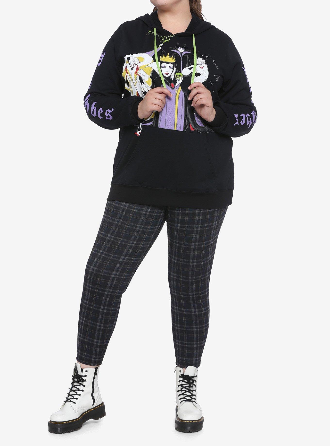 Disney Villains Bad Vibes Girls Hoodie Plus Size, MULTI, alternate