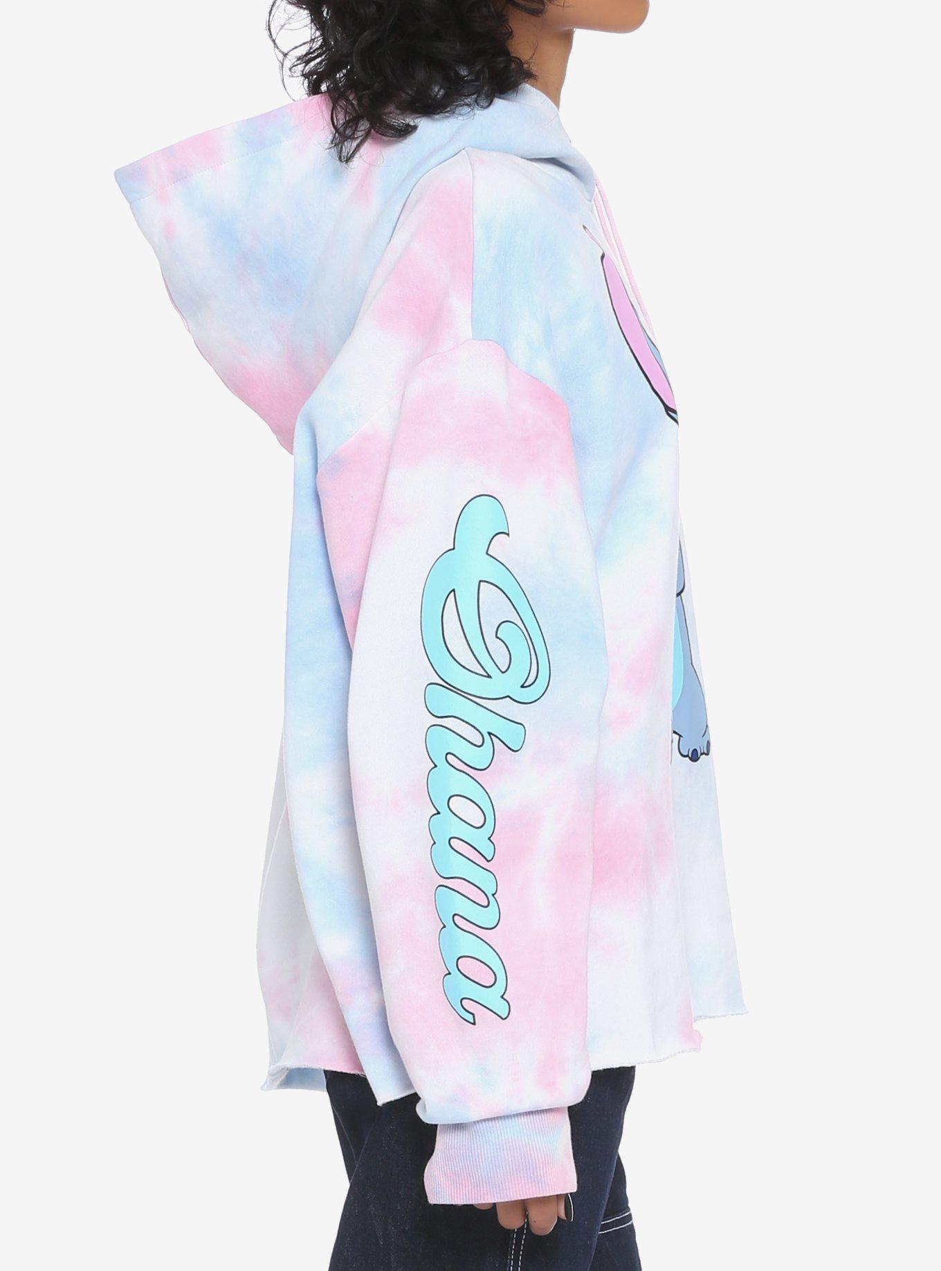 Pastel Pink Blue Tie Dye Scrunch Splotch Hoodie S M L XL 2XL 3XL