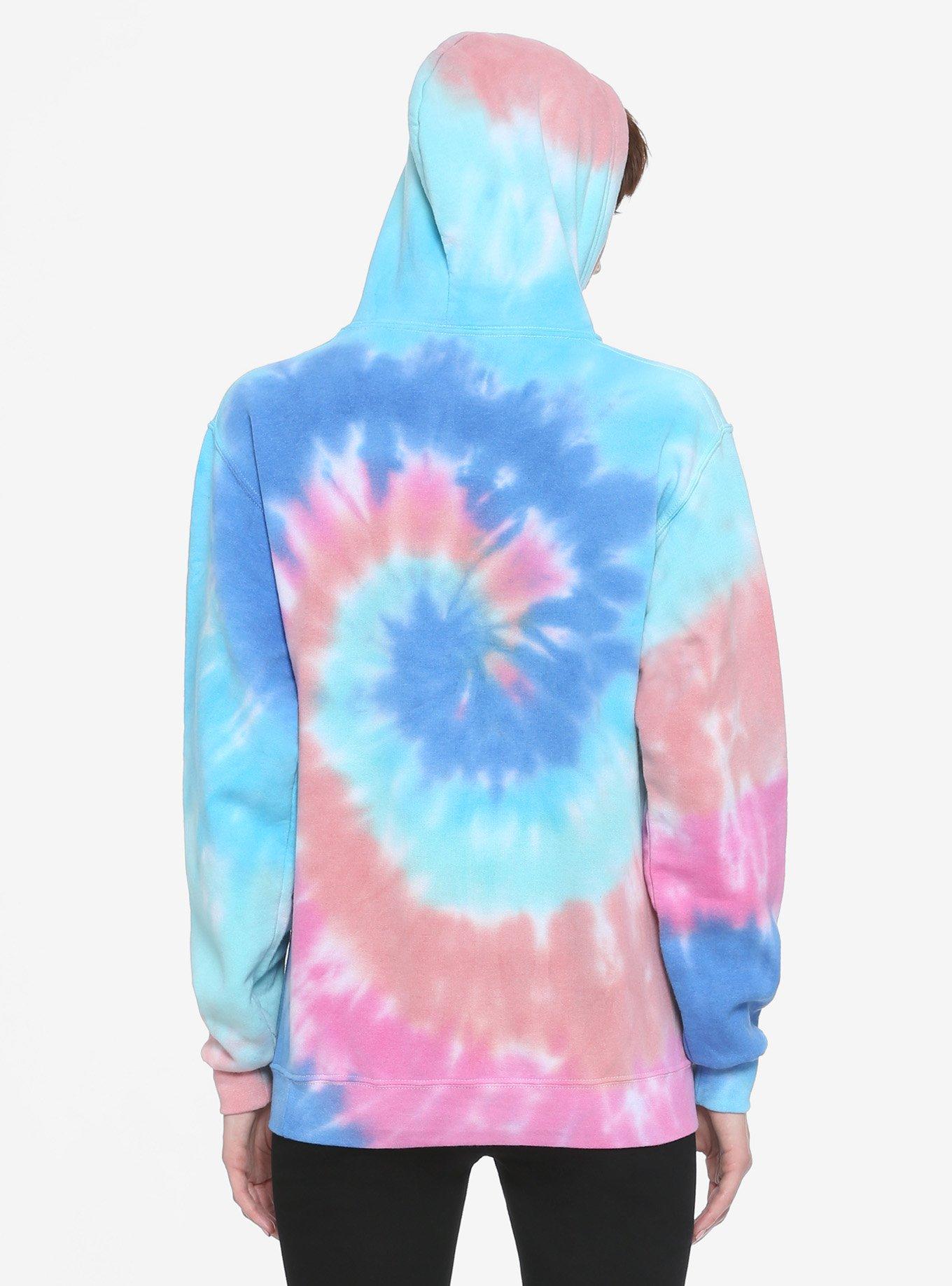 Disney Lilo & Stitch Spiral Tie-Dye Girls Hoodie, MULTI, alternate