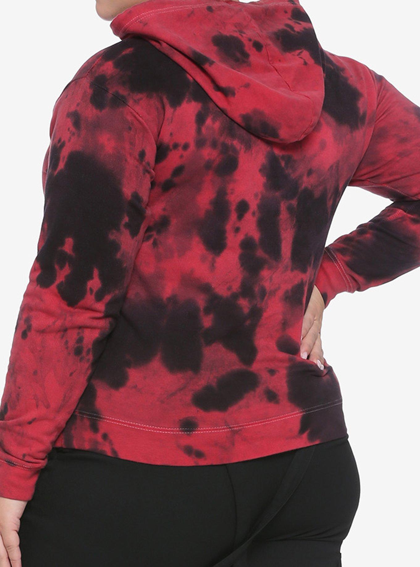 Friday The 13th Jason Lives Tie-Dye Girls Hoodie Plus Size, WHITE, alternate