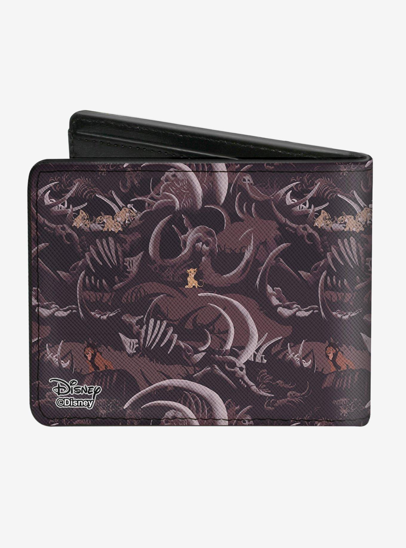 Disney The Lion King Scar Elephant Graveyard Bifold Wallet, , alternate