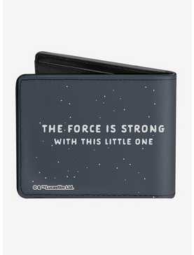 Star Wars The Child Pose the Force Is Strong with this Little One Bifold Wallet, , hi-res