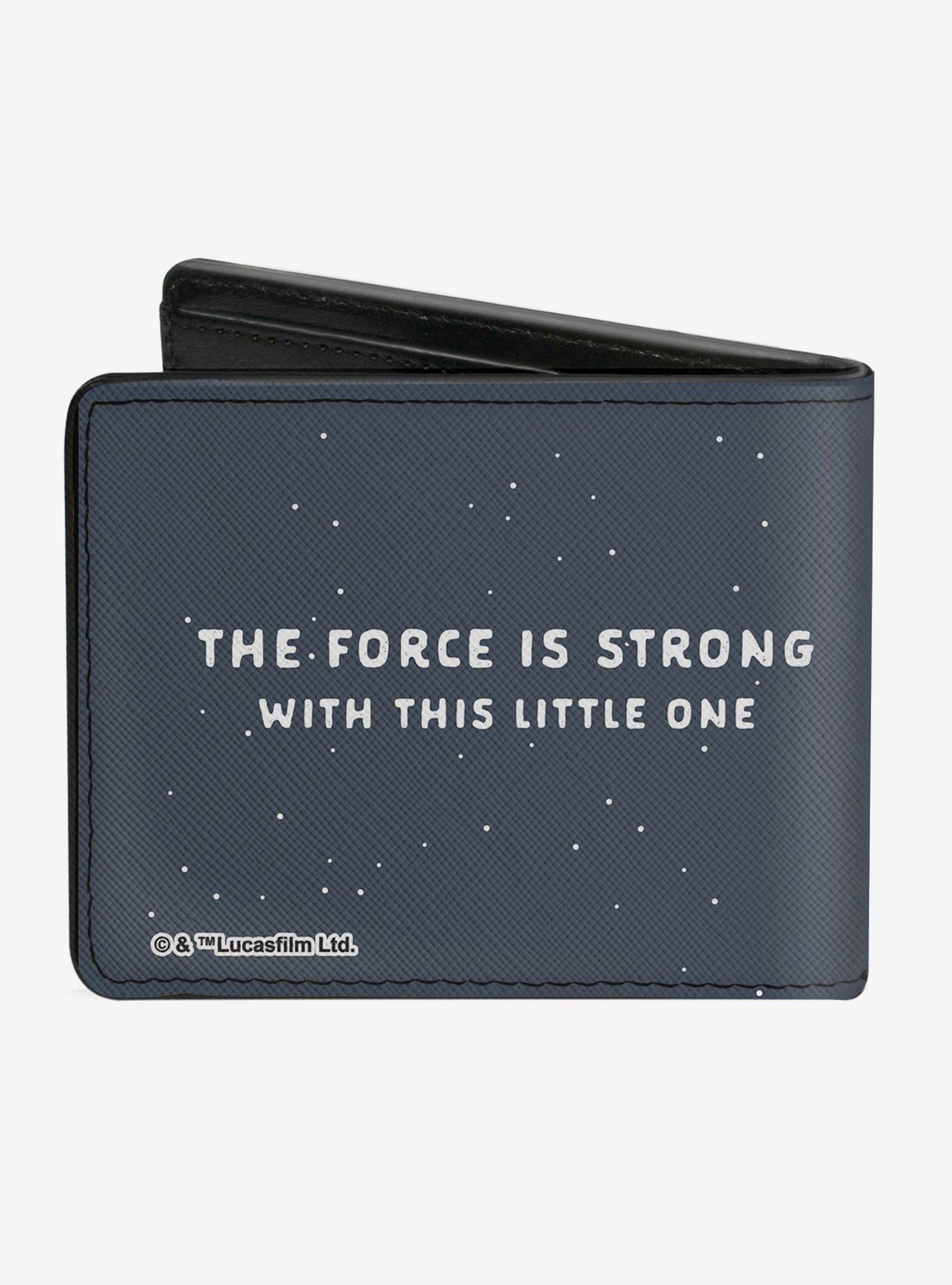 Star Wars The Child Pose the Force Is Strong with this Little One Bifold Wallet, , alternate