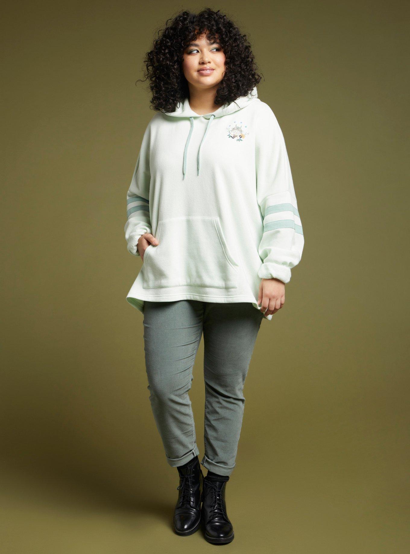 Her Universe Studio Ghibli My Neighbor Totoro Girls Athletic Hoodie Plus Size, MULTI, alternate