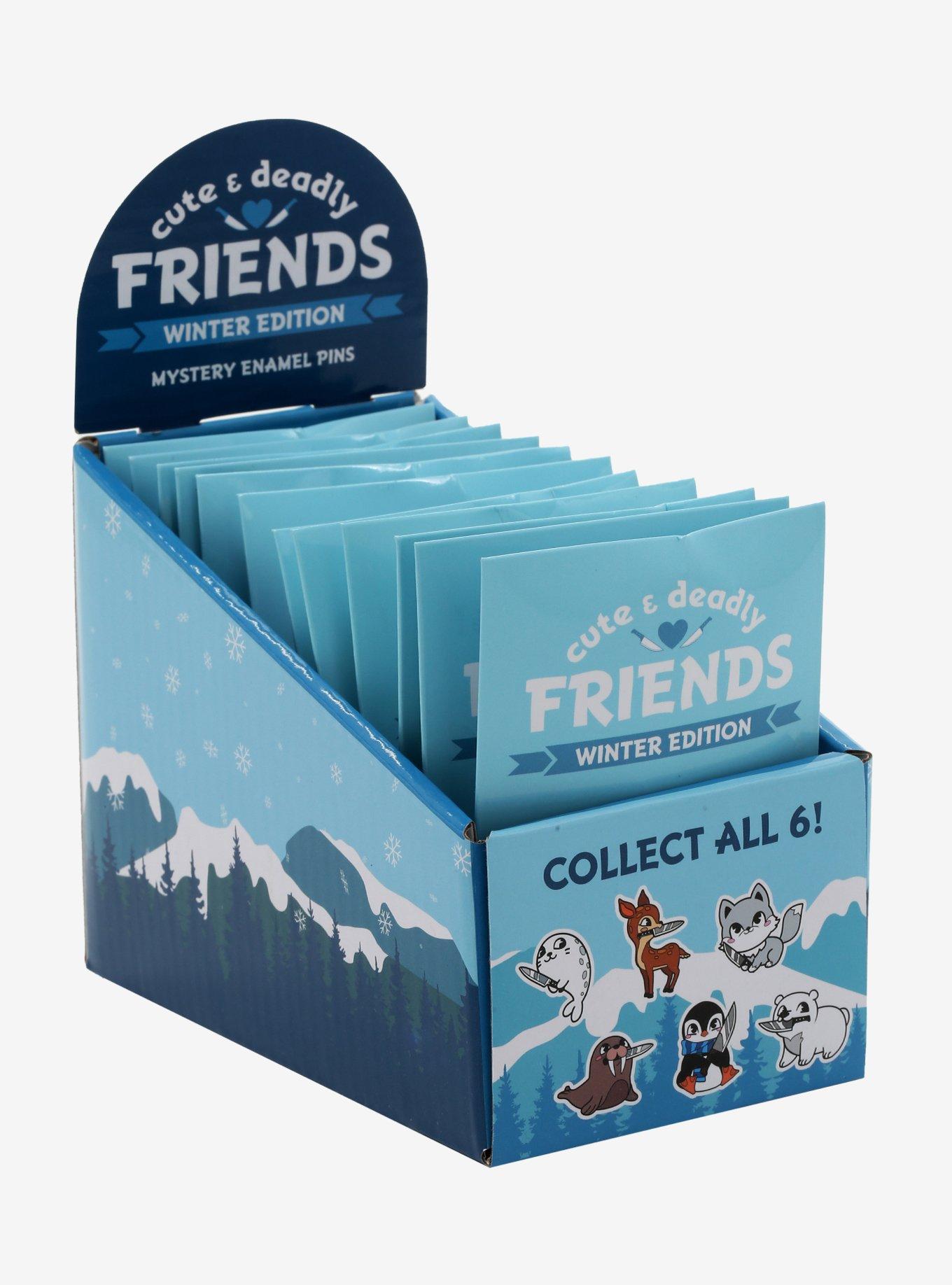 Cute & Deadly Friends Winter Edition Blind Bag Enamel Pin, , alternate