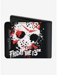 Friday the 13th Jason Mask Splatter Bifold Wallet, , alternate