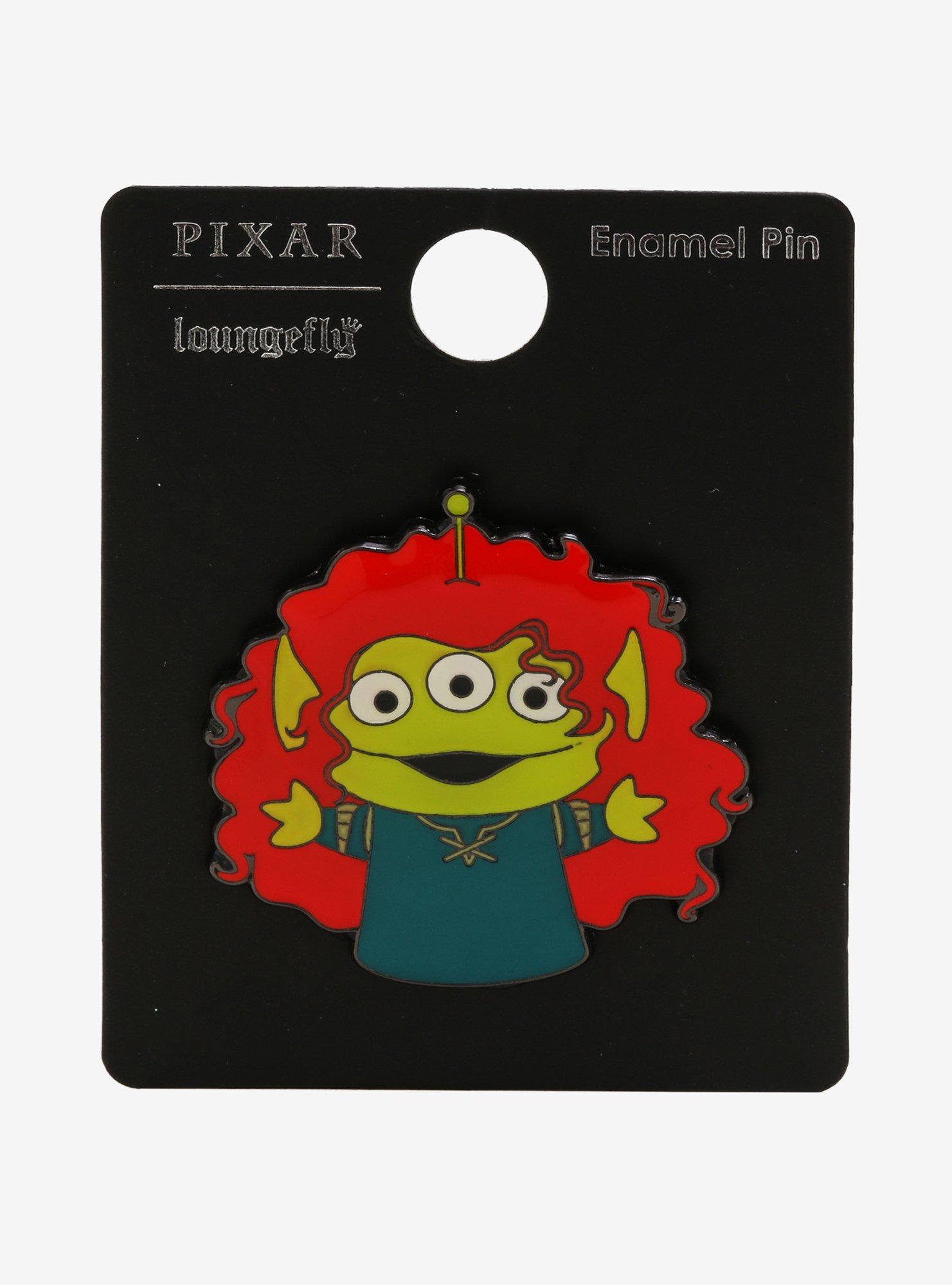 Loungefly Disney Pixar Alien Remix Merida Enamel Pin, , alternate