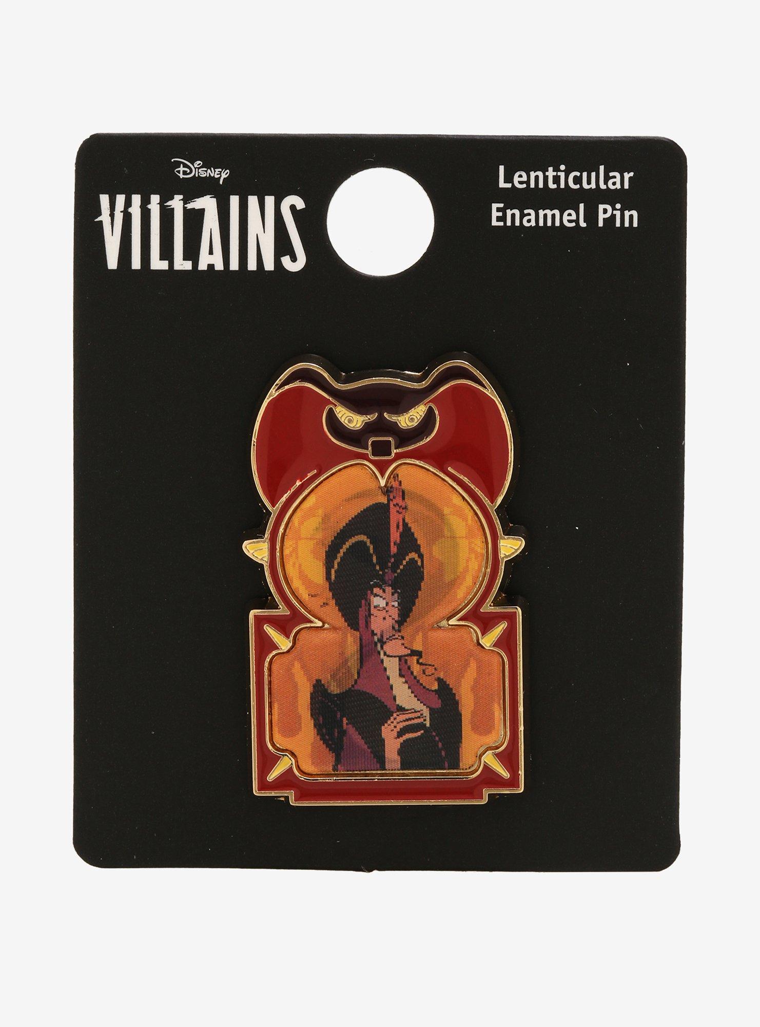 Loungefly Disney Villains Aladdin Jafar Lenticular Enamel Pin, , alternate