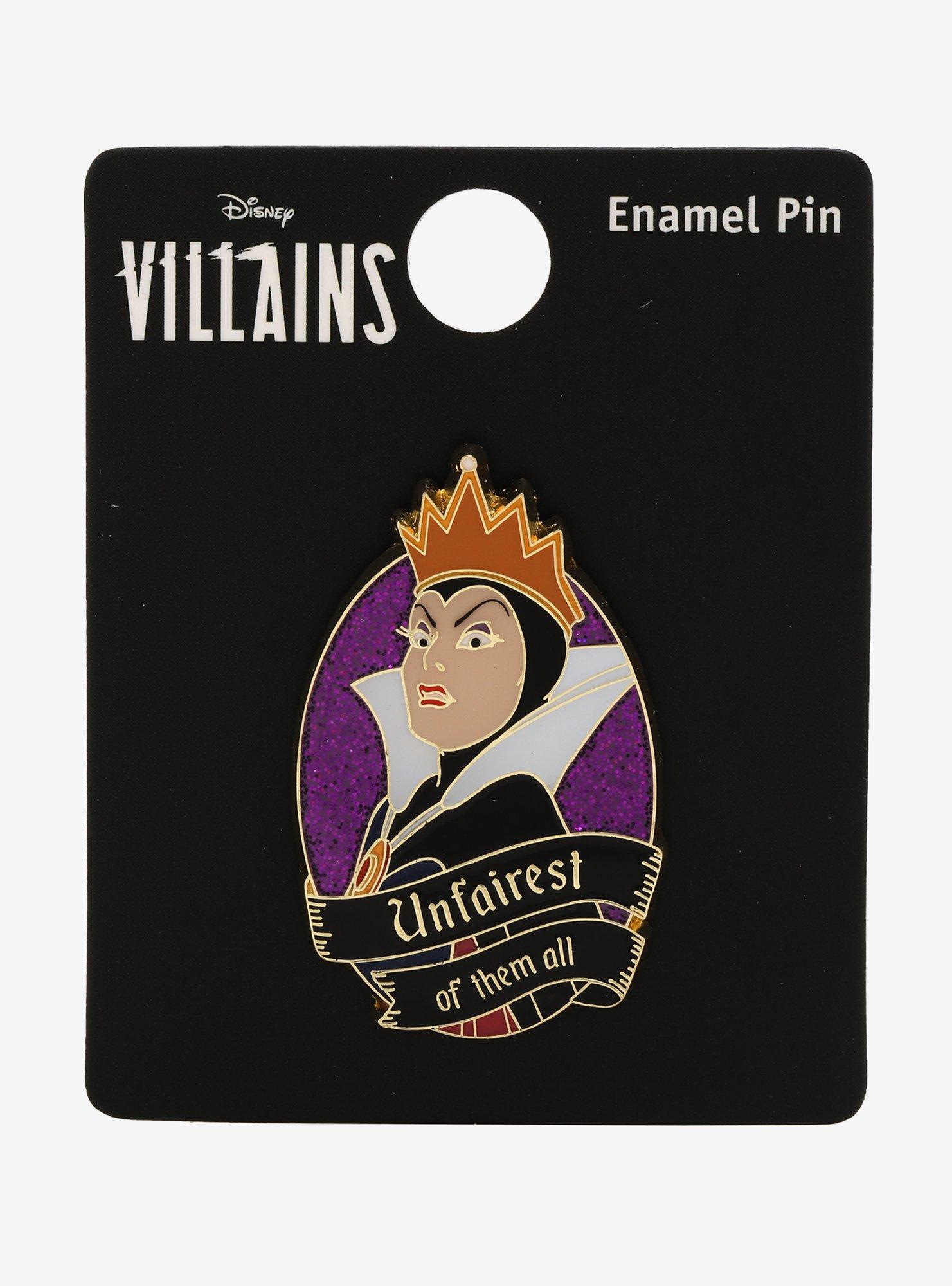 Loungefly Disney Villains Snow White and the Seven Dwarfs Evil Queen Unfairest of Them All Enamel Pin, , alternate