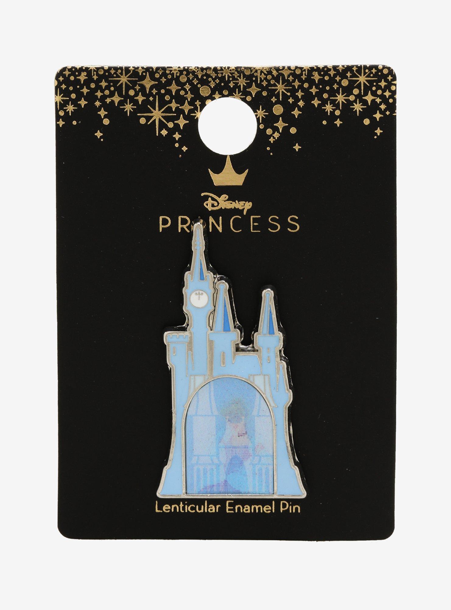 Loungefly Disney Princess Cinderella Castle Lenticular Enamel Pin, , alternate