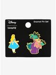 Loungefly Disney Alice in Wonderland Alice & Cheshire Cat Enamel Pin Set - BoxLunch Exclusive, , alternate