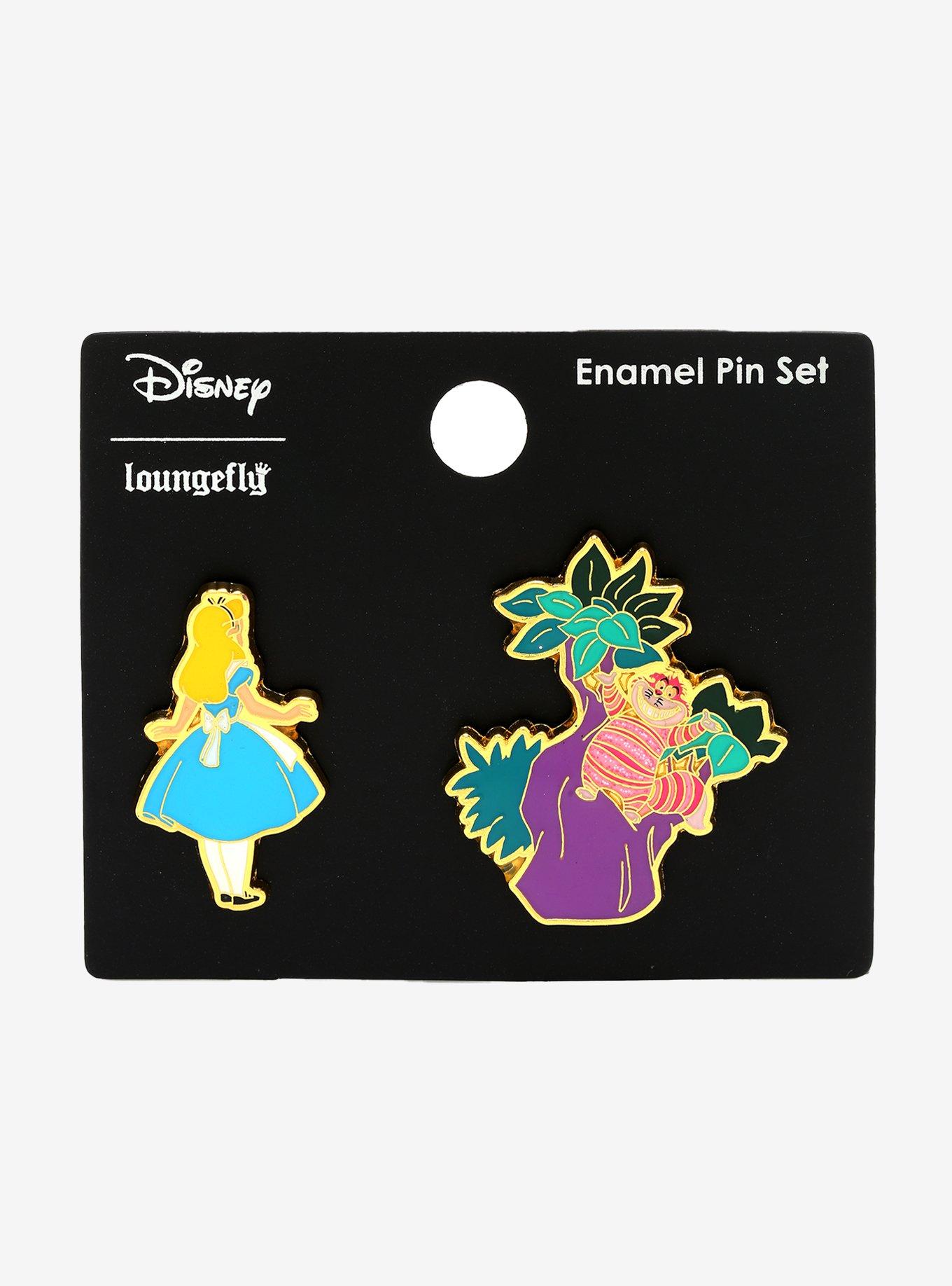 Loungefly Disney Alice in Wonderland Alice & Cheshire Cat Enamel Pin ...