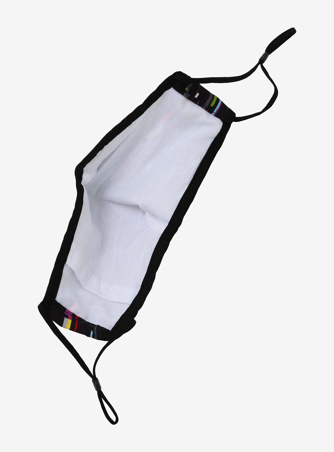 Computer Glitch Fashion Face Mask, , alternate