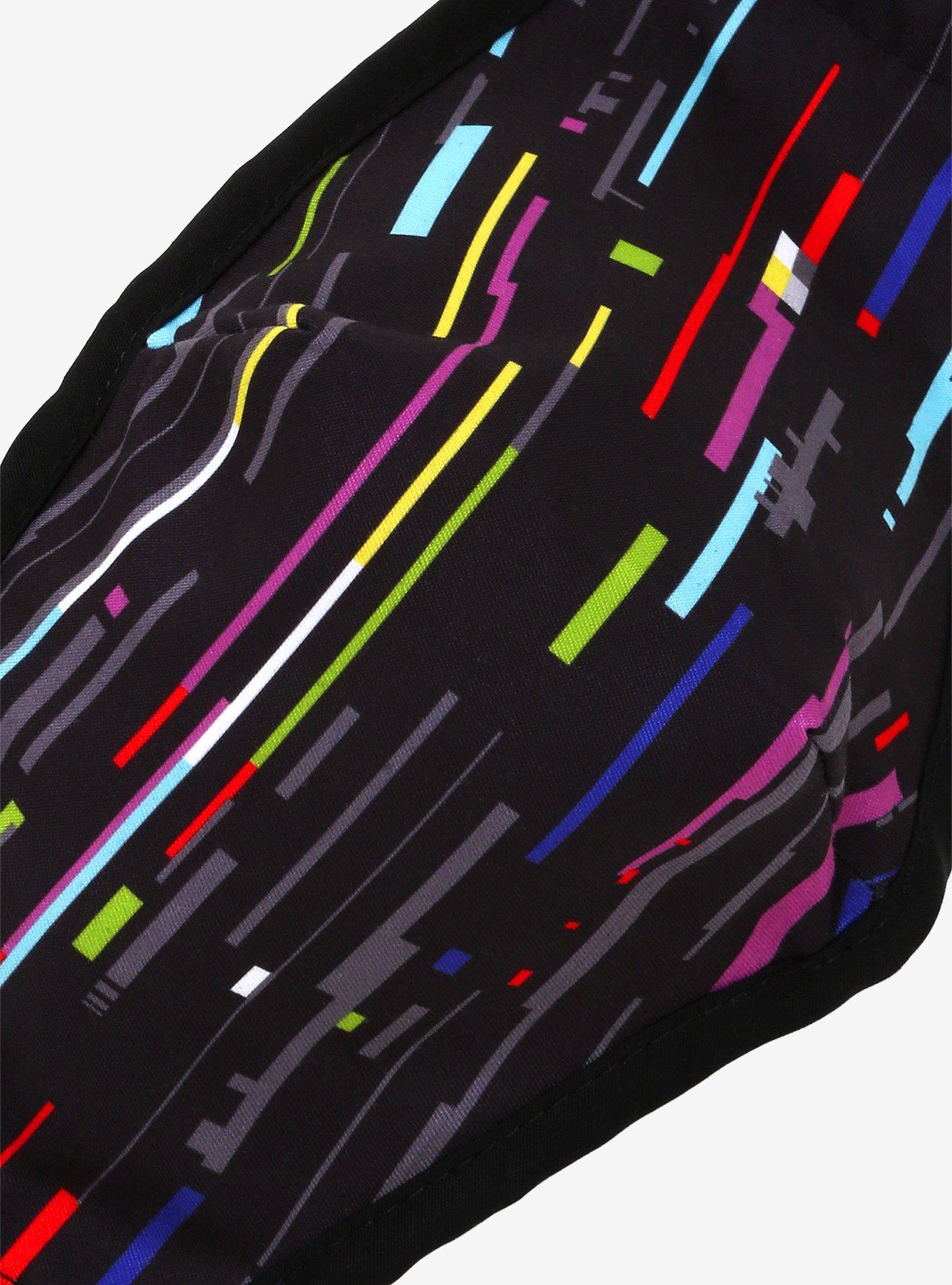 Computer Glitch Fashion Face Mask, , alternate