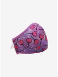 Pastel Heart Lollipop Adjustable Fashion Face Mask With Filter Pocket, , alternate