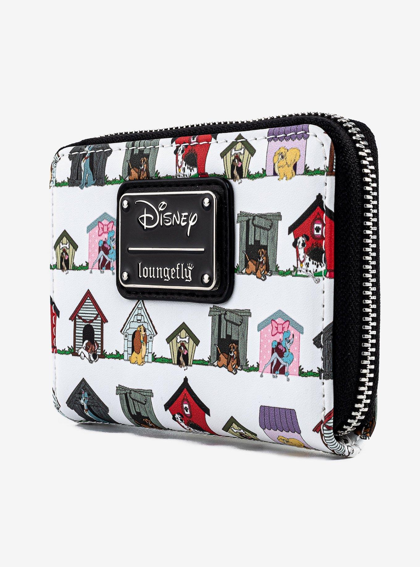 Loungefly Disney Dogs Doghouse Allover Print Small Zip Wallet, , alternate