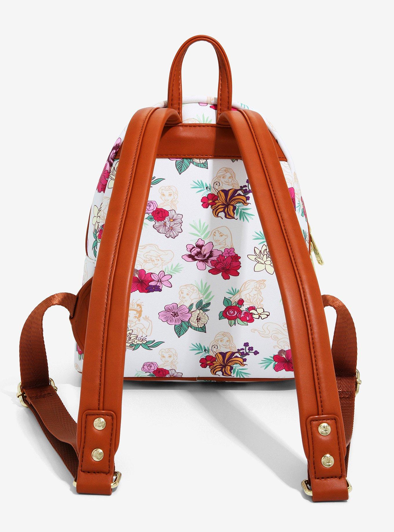 Loungefly Disney Princess Fall Floral Mini Backpack, , alternate