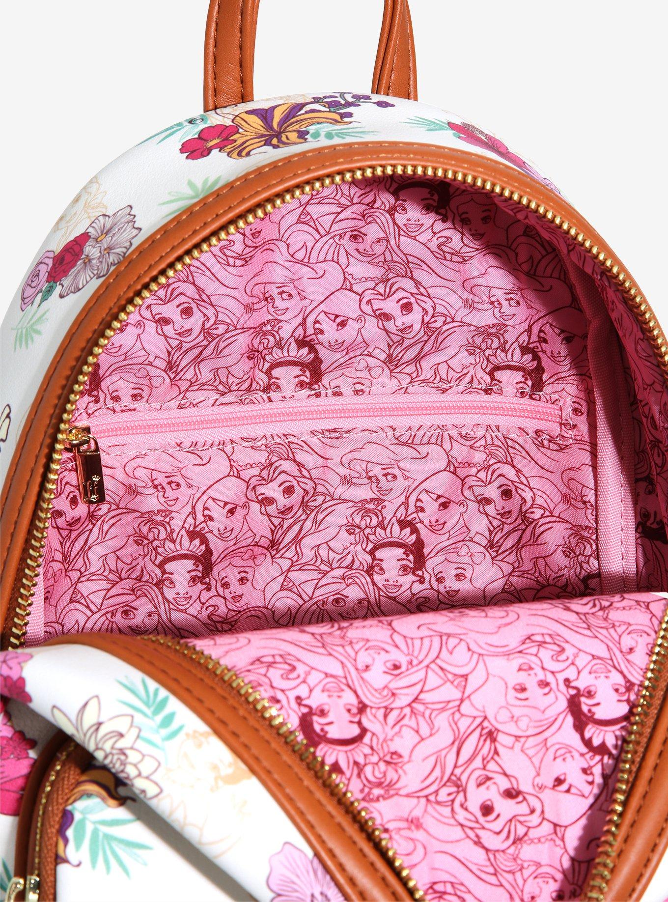 Loungefly Disney Princess Fall Floral Mini Backpack, , alternate