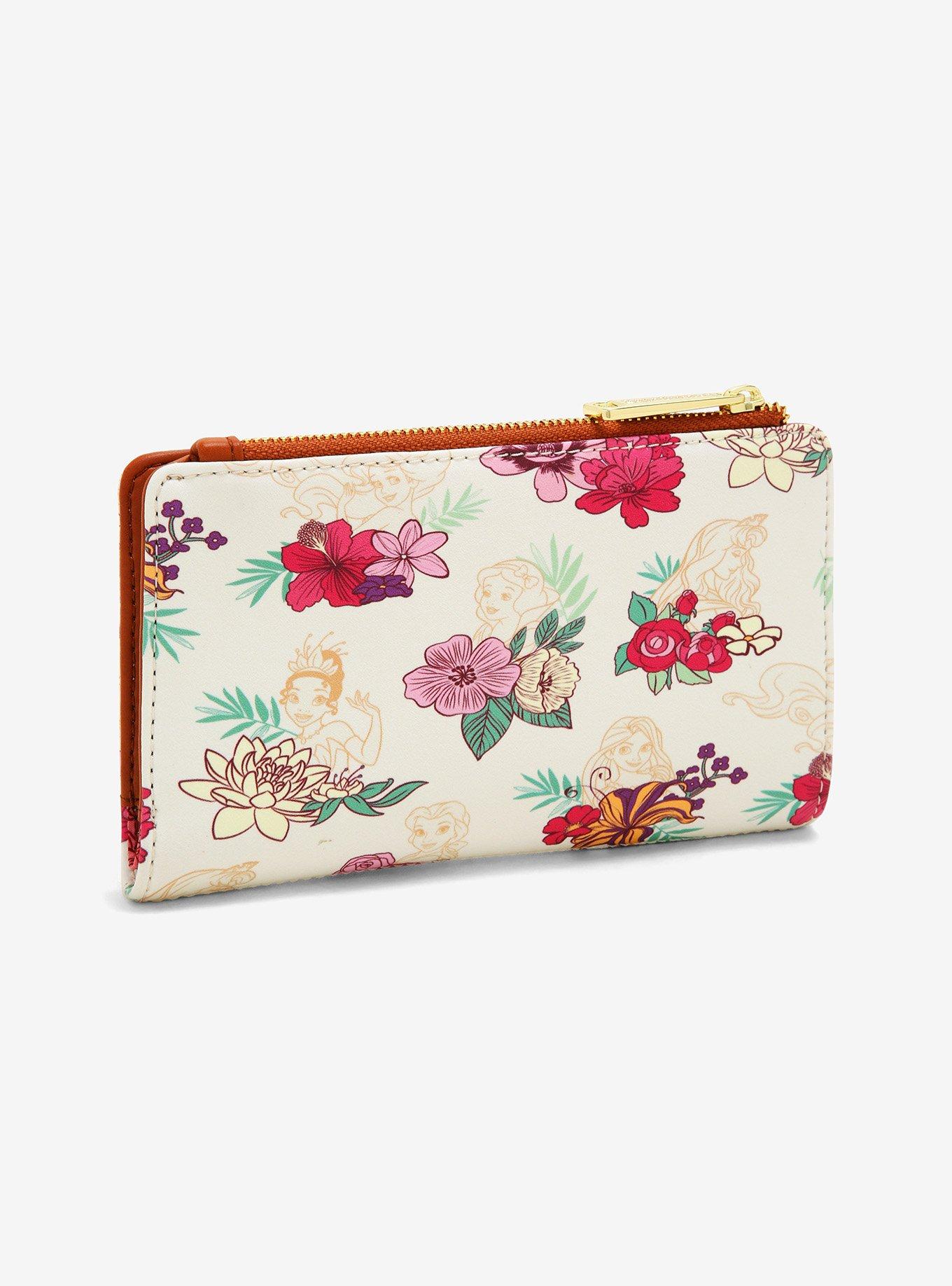 Loungefly Disney Princess Fall Floral Wallet, , alternate