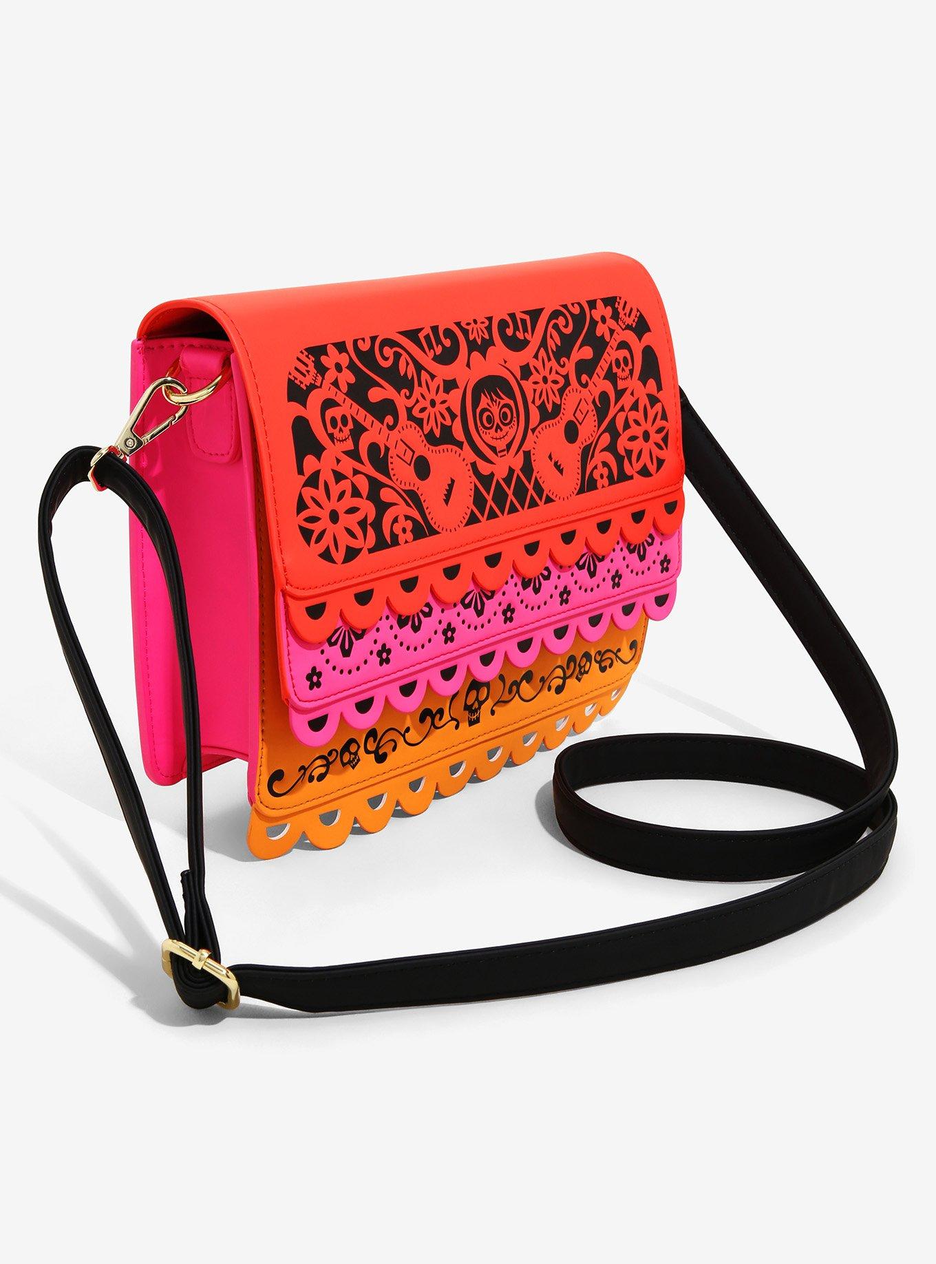 Loungefly Disney Pixar Coco Papel Picado Crossbody Bag, , alternate