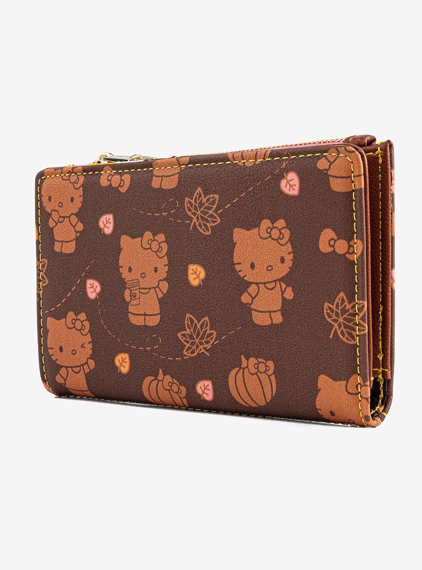 Loungefly Sanrio Hello Kitty Pumpkin Spice Allover Print Wallet, , alternate