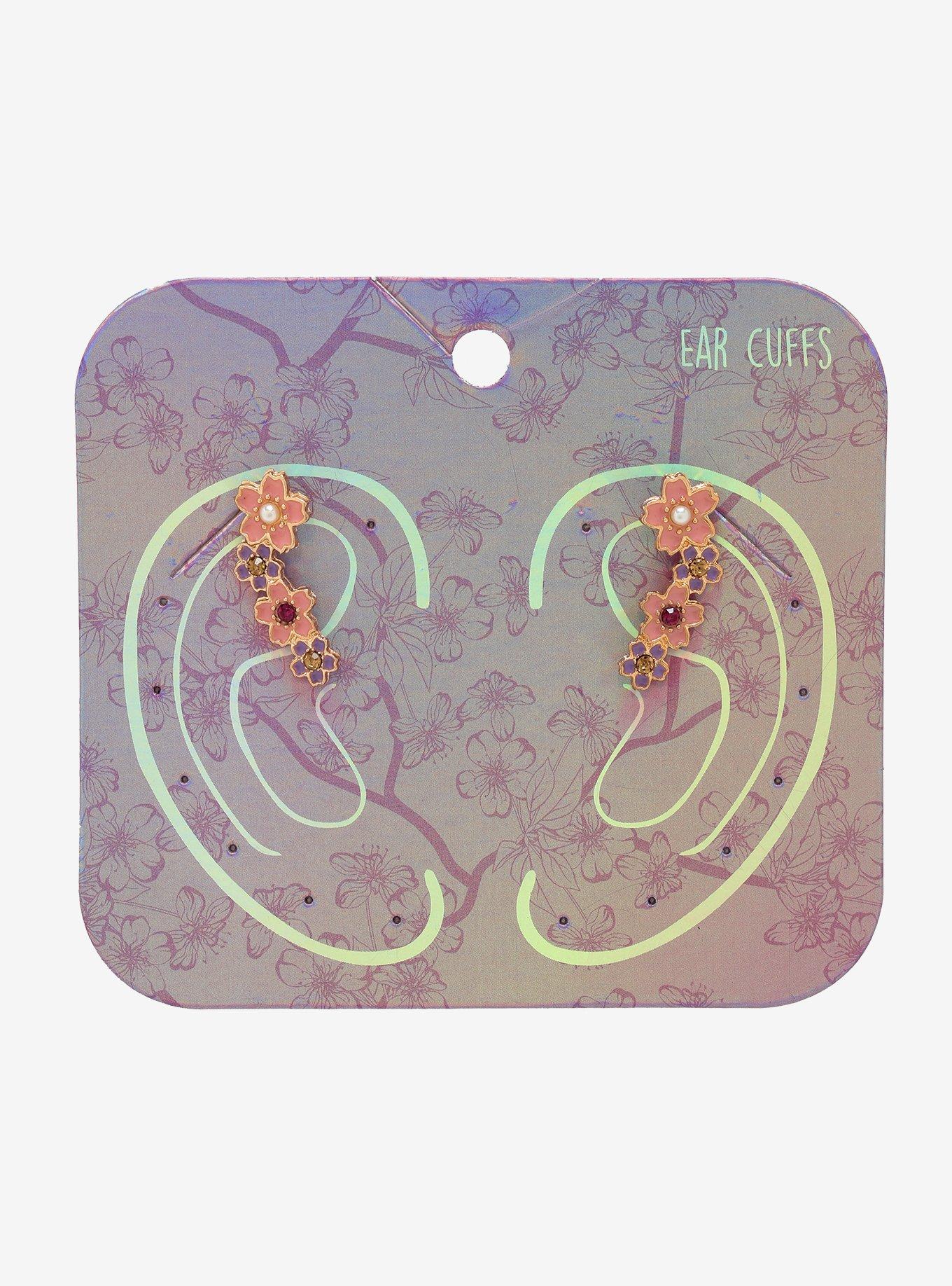 Sakura Blossom Ear Cuff Set, , alternate