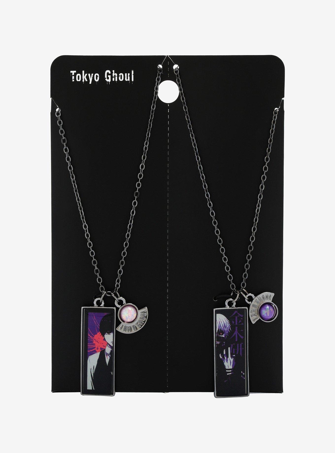 Tokyo Ghoul Ken Kaneki Split Best Friend Necklace Set, , alternate