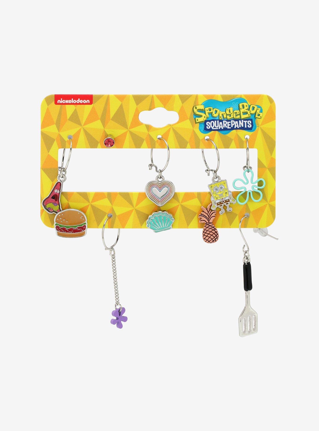 SpongeBob SquarePants Icons Mismatch Earring Set, , alternate