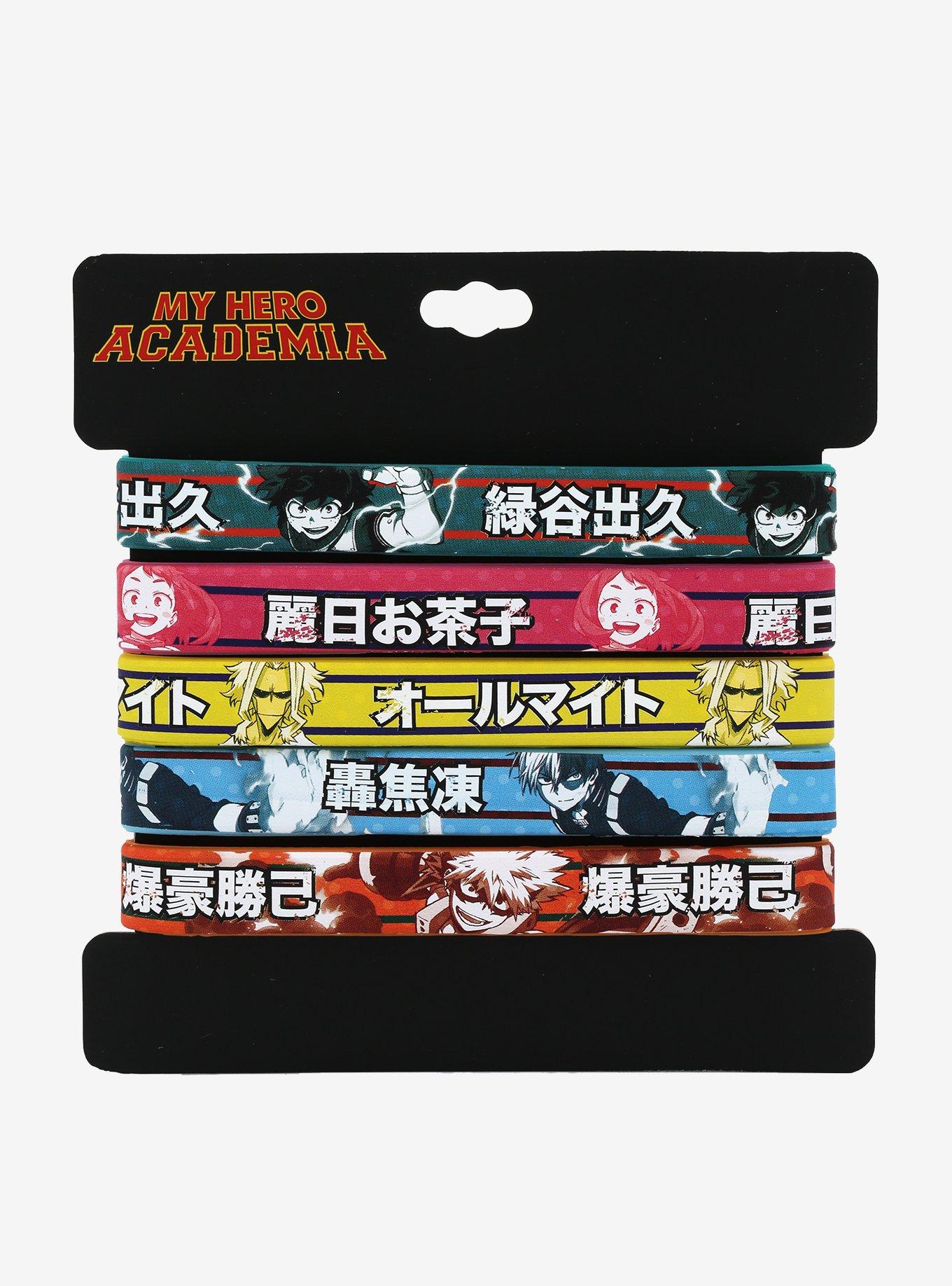 My Hero Academia Characters Rubber Bracelet Set, , alternate