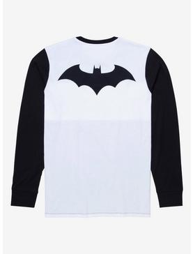 Batman up all night t-shirt top black white bat long sleeve 