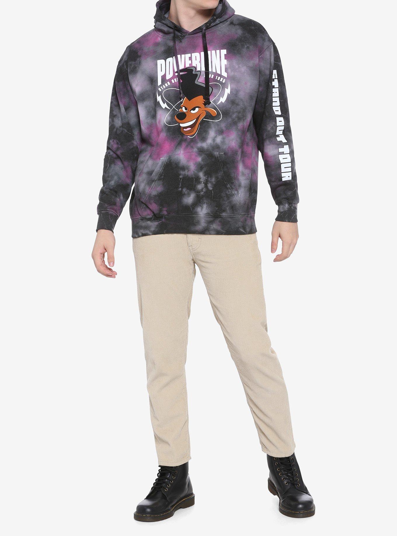 Disney A Goofy Movie Max Powerline Stand Out Tour Tie-Dye Hoodie, MULTI, alternate
