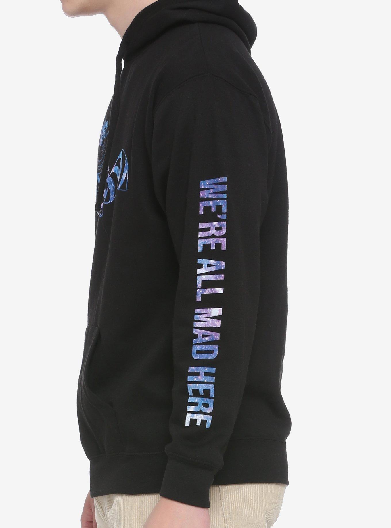 Disney Alice In Wonderland Galaxy Cheshire Cat Hoodie, MULTI, alternate
