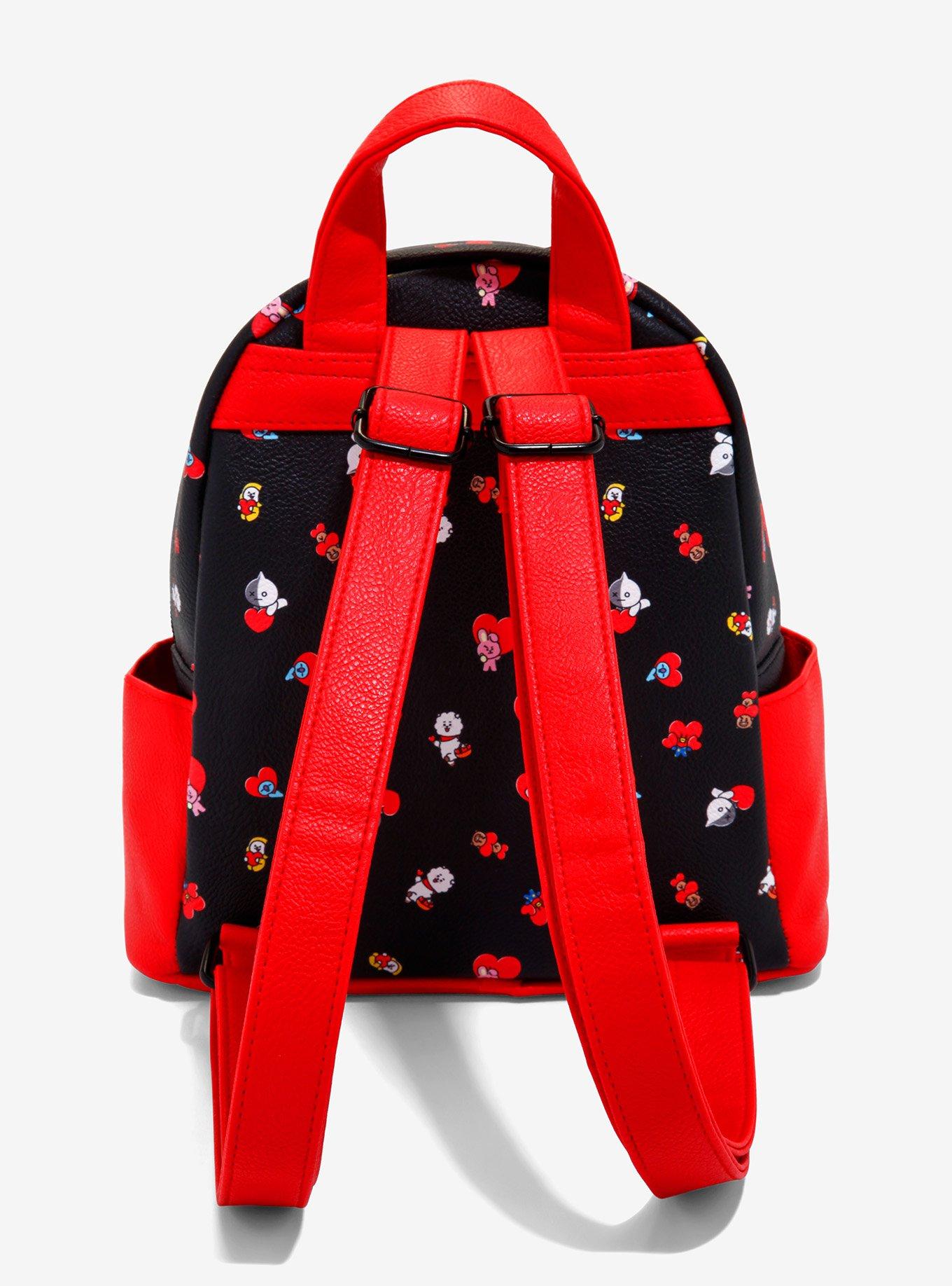BT21 Character Hearts Mini Backpack, , alternate