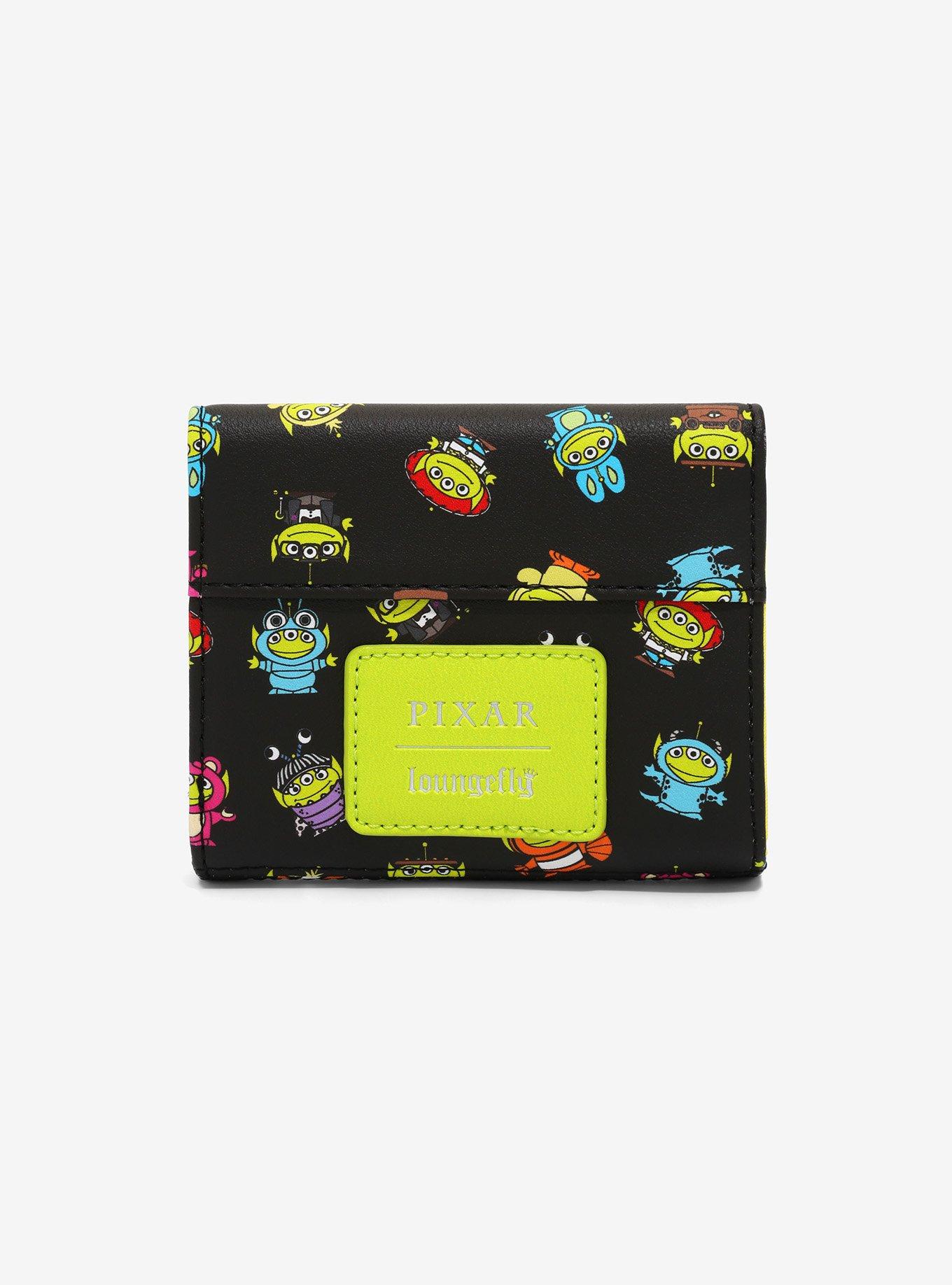 Loungefly Disney Pixar Remix Alien Mini Flap Wallet, , alternate