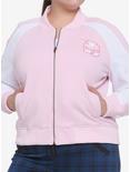 Strawberry Milk Girls Bomber Jacket Plus Size, PINK, alternate