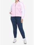 Strawberry Milk Girls Bomber Jacket Plus Size, PINK, alternate