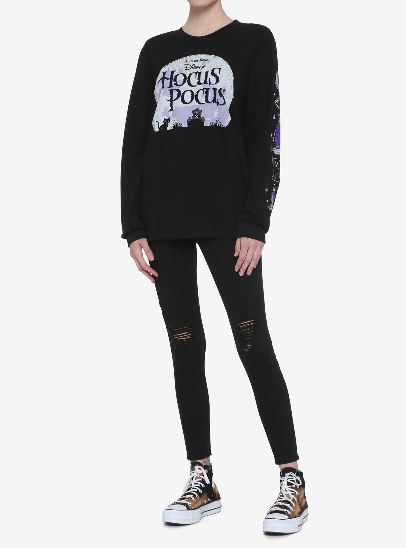 Disney Hocus Pocus Moon & Icons Girls Long-Sleeve T-Shirt, MULTI, alternate