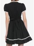 Black & White Lace Panel Dress, BLACK, alternate